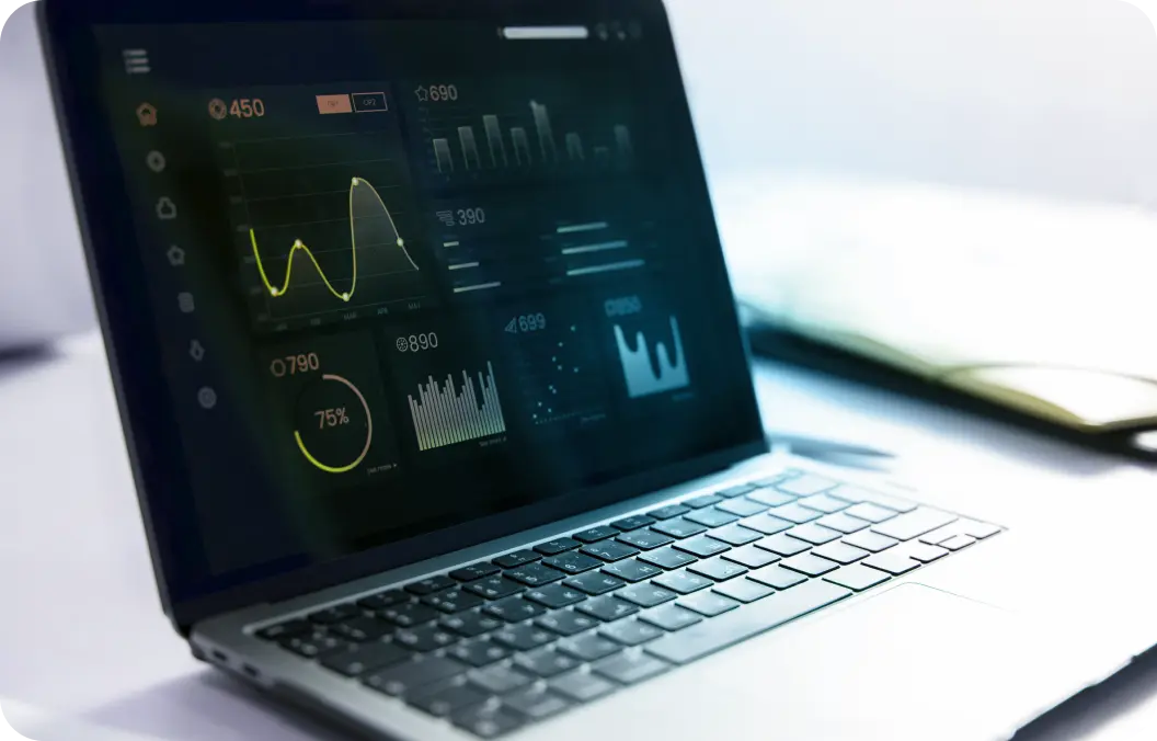 Data analytics visualization concept image